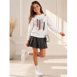 Çocuk Beyaz Sweatshirt 