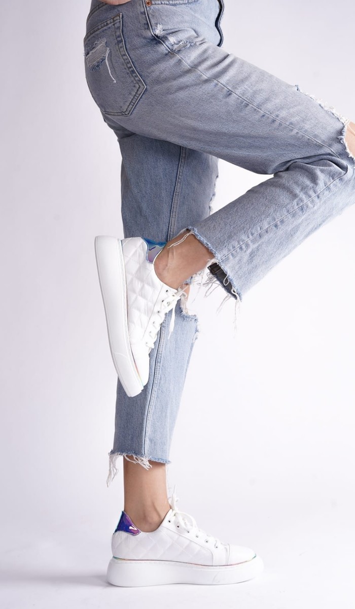 Kadın Beyaz Sneaker Spor Ayakkabı