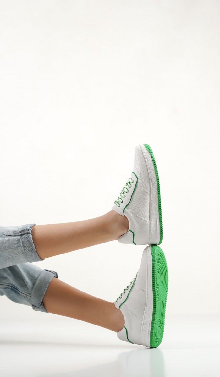 Kadın Yeşil Sneaker Spor Ayakkabı