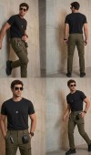 Erkek Haki Outdoor Pantolon