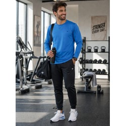 Erkek Mavi Spor Sweatshirt