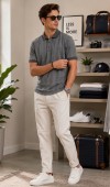 Erkek Antrasit Polo Yaka T-Shirt Erkek Antrasit Polo Yaka T-Shirt
