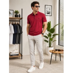 Erkek Bordo Polo Yaka T-Shirt 