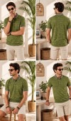 Erkek Haki Polo Yaka T-Shirt