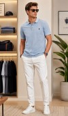 Erkek Mavi Polo Yaka T-Shirt Erkek Mavi Polo Yaka T-Shirt
