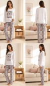 Kadın Beyaz Pijama Takımı Kadın Beyaz Pijama Takımı