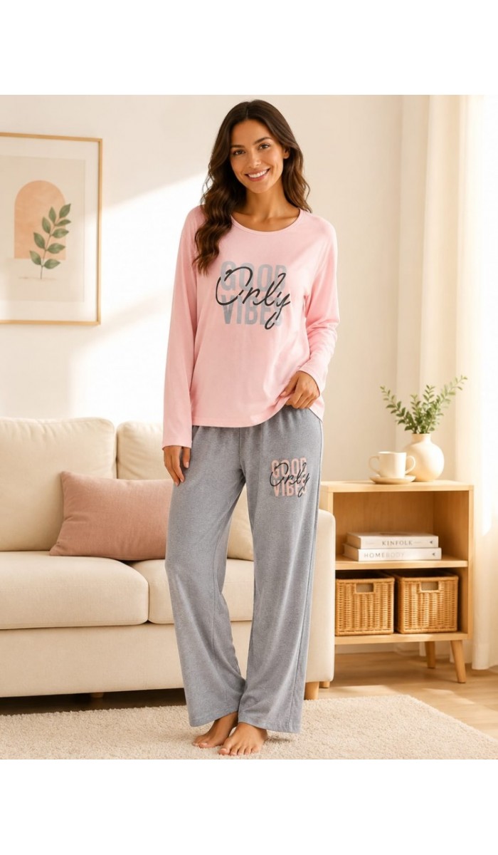 Kadın Pudra Pijama Takımı Kadın Pudra Pijama Takımı