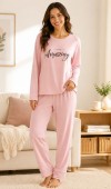 Kadın Pudra Pijama Takımı