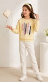 Kız Çocuk Sarı Sweatshirt Kız Çocuk Sarı Sweatshirt