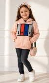 Kız Çocuk Pudra Sweatshirt Kız Çocuk Pudra Sweatshirt