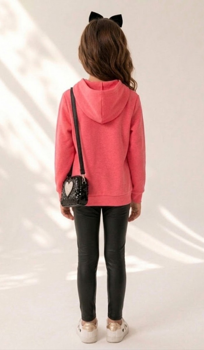 Kız Çocuk Nar Çiçeği Sweatshirt Kız Çocuk Nar Çiçeği Sweatshirt