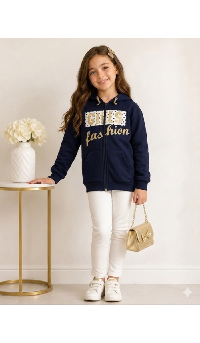 Kız Çocuk Lacivert Sweatshirt