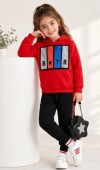 Kız Çocuk Kırmızı Sweatshirt