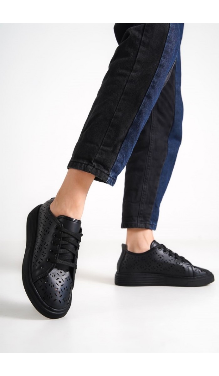 Kadın Siyah Sneaker Spor Ayakkabı