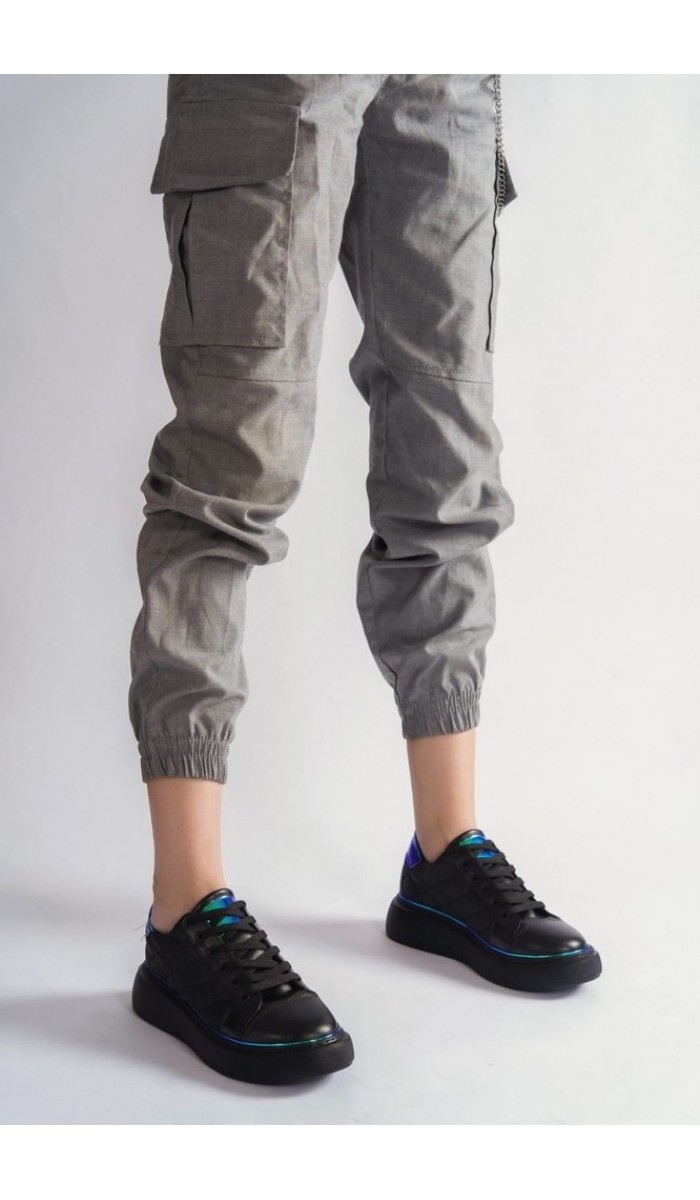 Kadın Siyah Sneaker Spor Ayakkabı