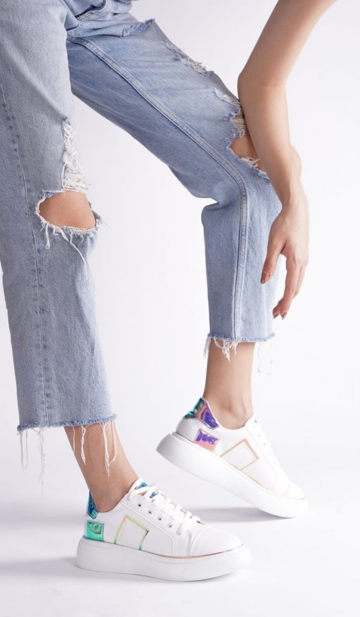 Kadın Beyaz Sneaker Spor Ayakkabı