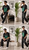 Erkek Siyah Oversize T-Shirt Erkek Siyah Oversize T-Shirt
