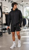 Erkek Siyah Kapşonlu Sweatshirt Erkek Siyah Kapşonlu Sweatshirt