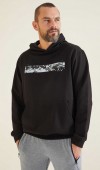 Erkek Siyah Kapşonlu Sweatshirt Erkek Siyah Kapşonlu Sweatshirt