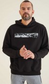 Erkek Siyah Kapşonlu Sweatshirt Erkek Siyah Kapşonlu Sweatshirt