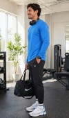 Erkek Mavi Spor Sweatshirt Erkek Mavi Spor Sweatshirt