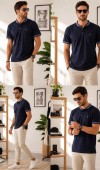 Erkek Lacivert Polo Yaka T-Shirt Erkek Lacivert Polo Yaka T-Shirt