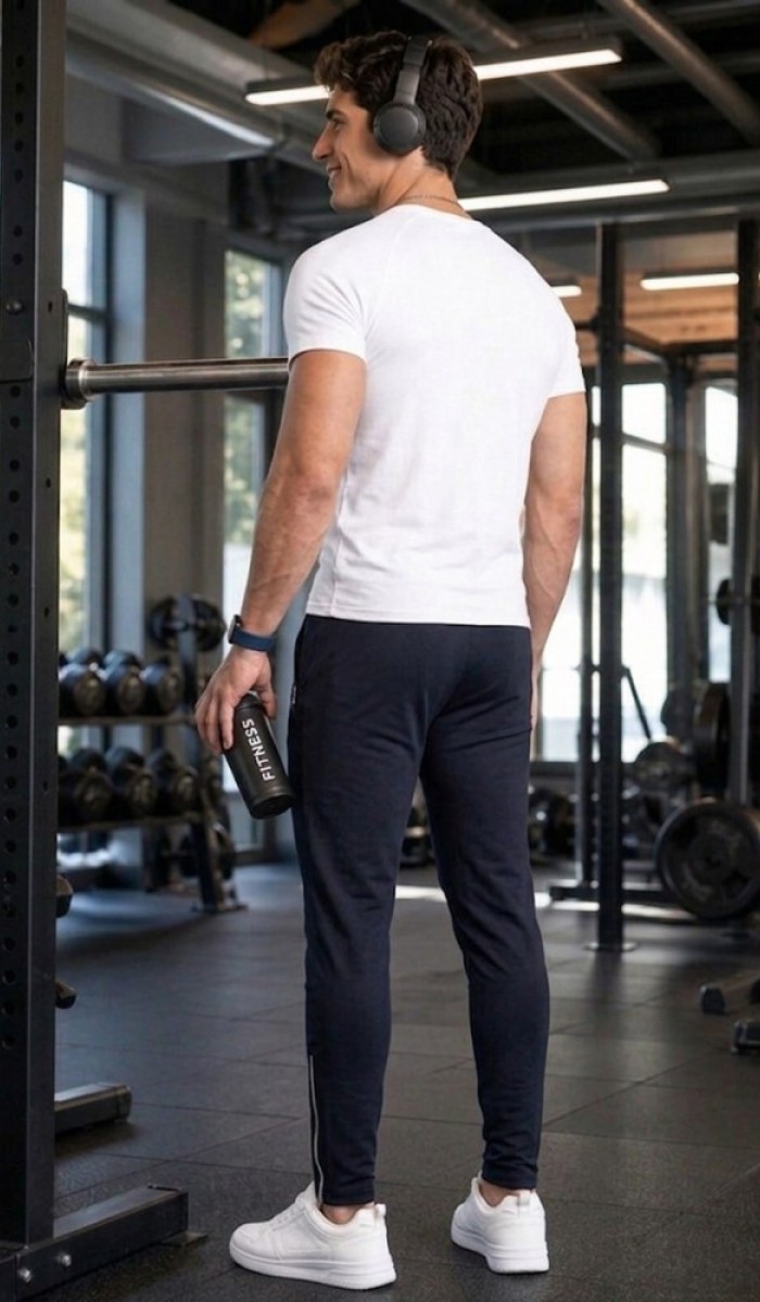 Erkek Koyu Lacivert Slimfit Eşofman Altı Erkek Koyu Lacivert Slimfit Eşofman Altı