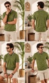 Erkek Haki Polo Yaka T-Shirt