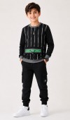 Erkek Çocuk Siyah Sweatshirt Erkek Çocuk Siyah Sweatshirt
