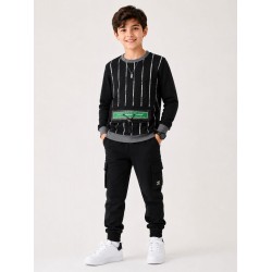 Erkek Çocuk Siyah Sweatshirt