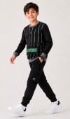 Erkek Çocuk Siyah Sweatshirt Erkek Çocuk Siyah Sweatshirt