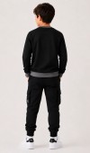 Erkek Çocuk Siyah Sweatshirt Erkek Çocuk Siyah Sweatshirt