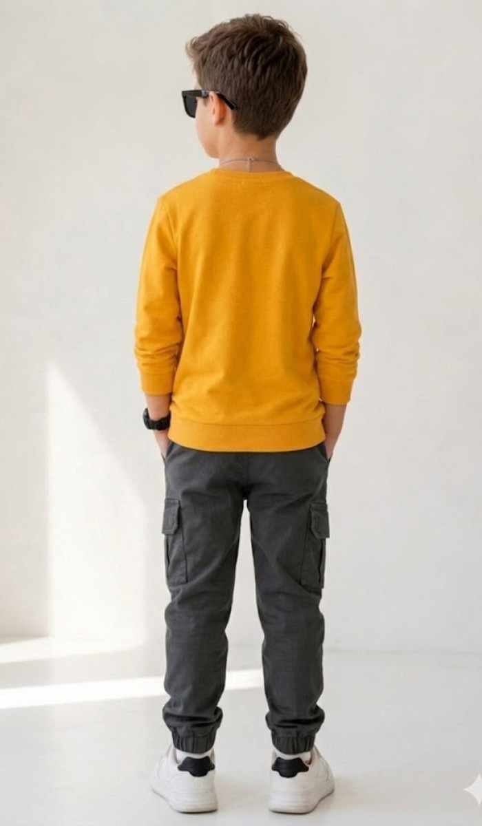 Erkek Çocuk Sarı Sweatshirt