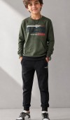 Erkek Çocuk Haki Sweatshirt