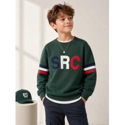 Erkek Çocuk Haki Sweatshirt