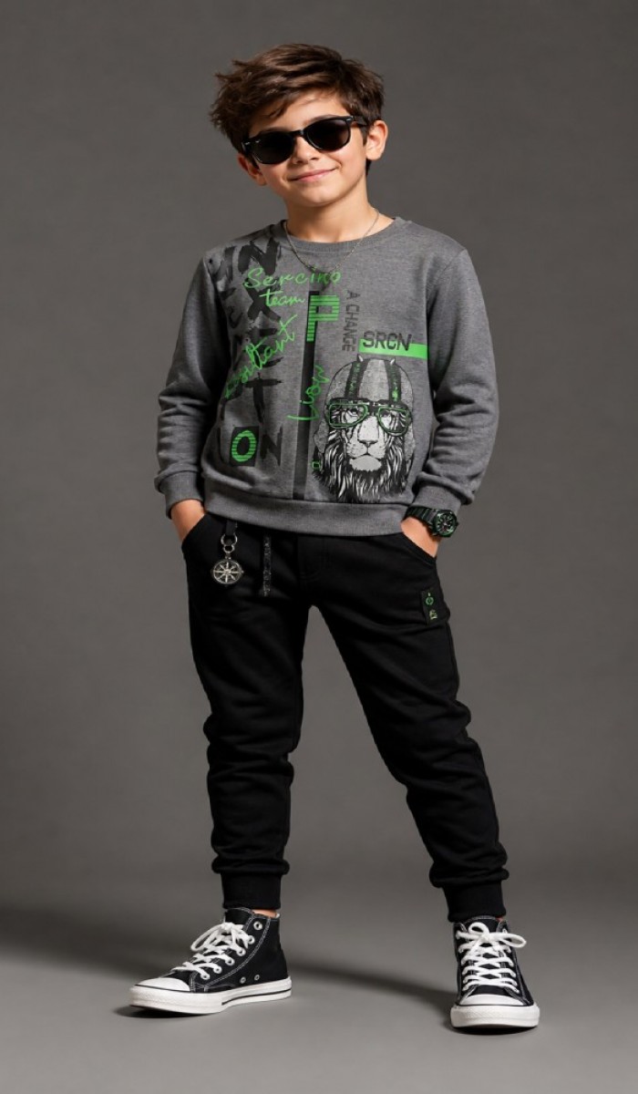 Erkek Çocuk Antrasit Sweatshirt