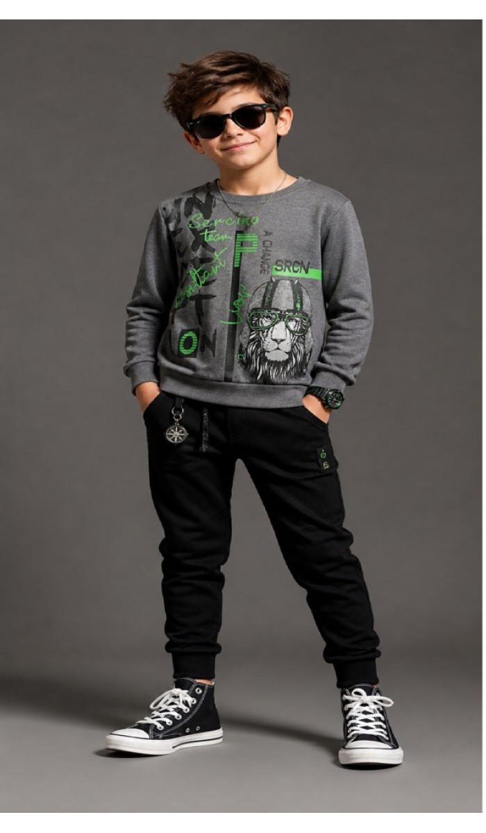 Erkek Çocuk Antrasit Sweatshirt