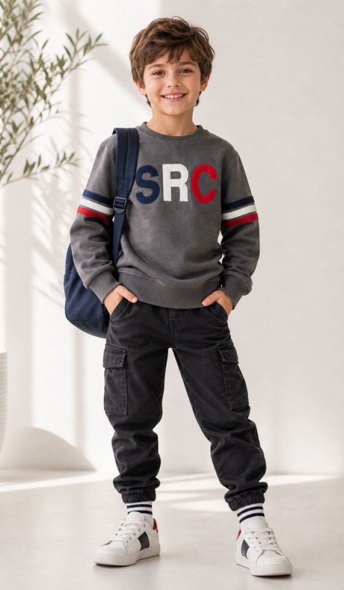 Erkek Çocuk Antrasit Sweatshirt