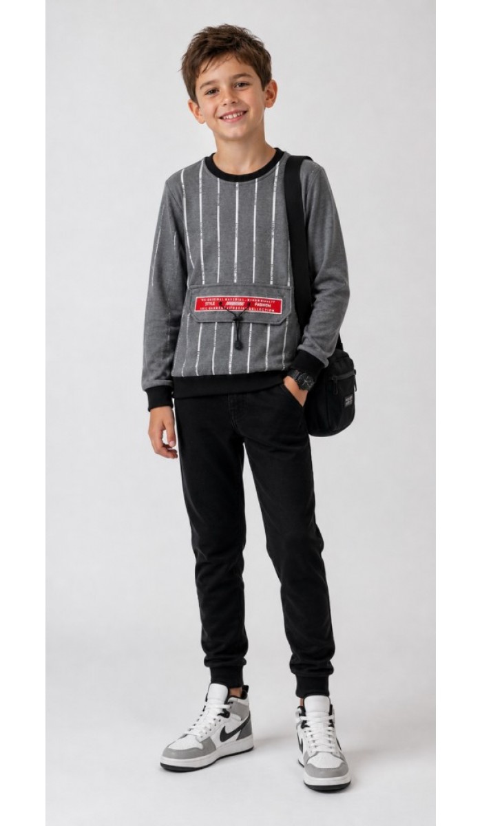 Erkek Çocuk Antrasit Sweatshirt