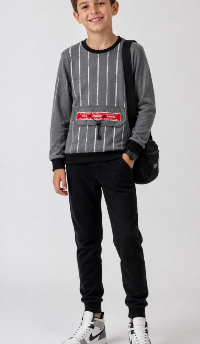 Erkek Çocuk Antrasit Sweatshirt