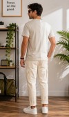 Erkek Beyaz O Yaka Basic T-Shirt Erkek Beyaz O Yaka Basic T-Shirt