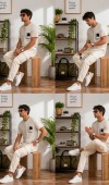 Erkek Beyaz O Yaka Basic T-Shirt Erkek Beyaz O Yaka Basic T-Shirt