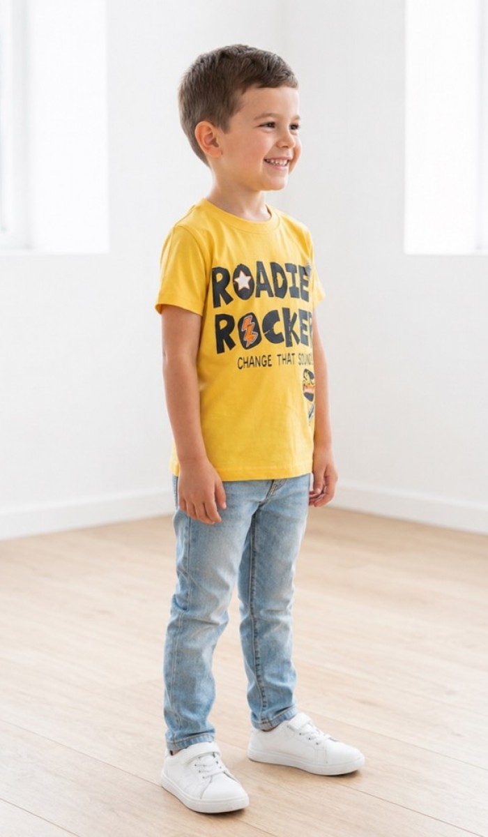 Erkek Çocuk Sarı T-Shirt