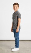 Erkek Çocuk Gri Polo Yaka T-Shirt Erkek Çocuk Gri Polo Yaka T-Shirt