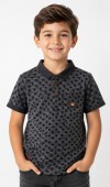 Erkek Çocuk Gri Polo Yaka T-Shirt 00705GR Erkek Çocuk Gri Polo Yaka T-Shirt 00705GR