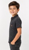 Erkek Çocuk Gri Polo Yaka T-Shirt 00705GR Erkek Çocuk Gri Polo Yaka T-Shirt 00705GR