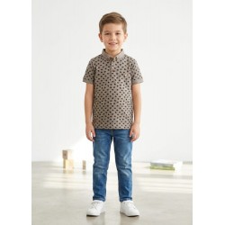 Erkek Çocuk Bej Polo Yaka T-Shirt