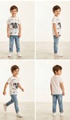 Erkek Çocuk Beyaz T-Shirt Erkek Çocuk Beyaz T-Shirt