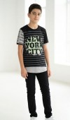 Erkek Çocuk Siyah T-Shirt Erkek Çocuk Siyah T-Shirt