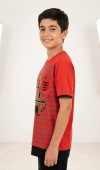 Erkek Çocuk Kırmızı T-Shirt 00694KM Erkek Çocuk Kırmızı T-Shirt 00694KM